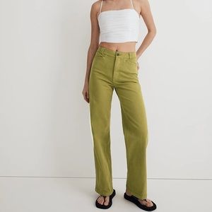 The Emmett Wide-Leg Pant: Garment Dyed Edition color is Artichoke.